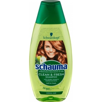 Schauma Clean & Fresh šampon se zeleným jablkem a kopřivou 400 ml