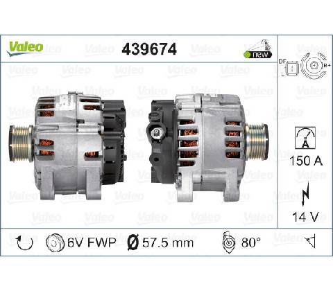 VALEO Alternátor 439674