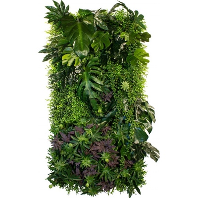 Vertikální zahrada z umělých rostlin STUDIOGREEN model 5, 50x100cm