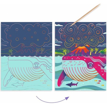Djeco Vyškrabávacie obrázky na mori