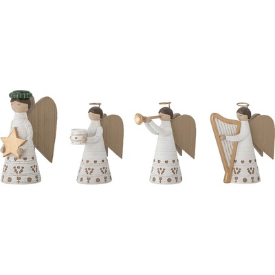 Bloomingville Свещници от полирезин с коледен мотив в комплект от 4 броя Abba - Bloomingville (82054045)