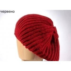  Дамска плетена барета rb s 727