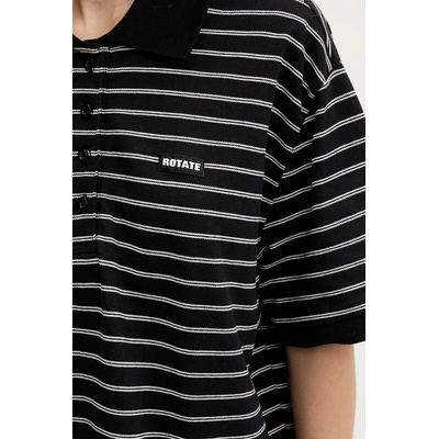 Rotate Памучна тениска с яка Rotate (115643000)