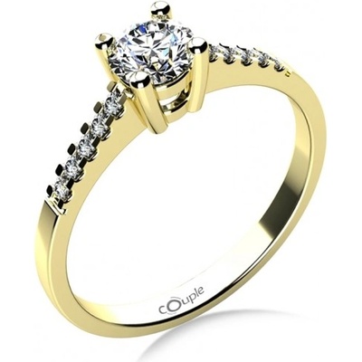 Couple prsten Marcia ve žlutém zlatě se zirkony 585 68 1 4020.0Z00.0.52.001