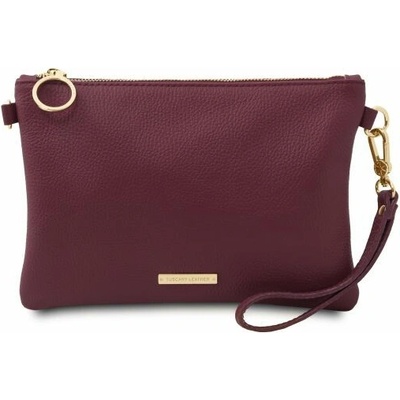 Tuscany Leather kabelka z mäkkej kože TL Bag Bordová