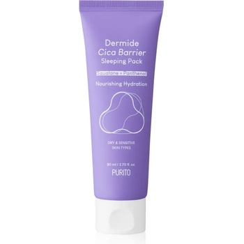 Image 1 of PURITO Dermide Cica Barrier хидратиращ нощен крем с церамиди 80ml
