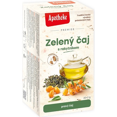 Apotheke Zelený čaj s rakytníkem 20 sáčků