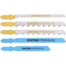 Extol Premium Listy do priamočiarej píly, sada 5ks, 5 typov, upínanie Bosch, 8805100