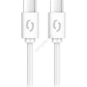 ALIGATOR DATKP55 - USB кабел USB-C / USB-C 65W Power Delivery 0, 5m бял (PH0025)