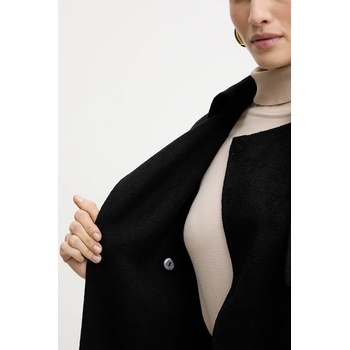 Silvian Heach Палто с вълна Silvian Heach GONZALEZ в черно GPA25162CP (GPA25162CP)