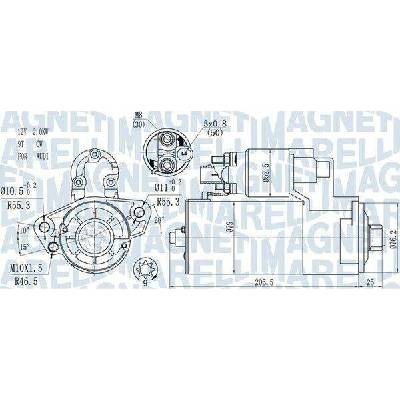 Startér MAGNETI MARELLI 063721521010