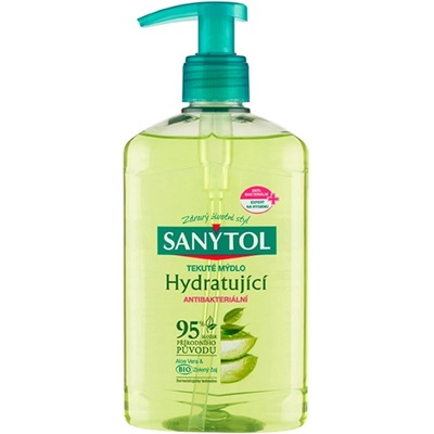 Sanytol antb.mýdlo 95% přír.složení hydratující Aloe Vera&Zelený čaj 250 ml