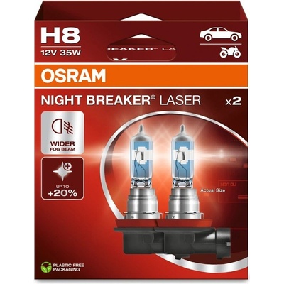 Osram Night Breaker Laser H8 PGJ19-1 12V 35W 64212NL-2HB