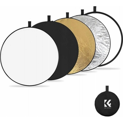 K&F 80cm round reflector Light diffuser 5 in 1 foldable multi-disc with tote bag K&F Concept