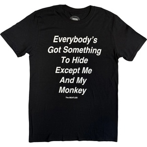 The Beatles Me and My Monkey (Back Print) Black M Риза (BEATTEE342MB02)
