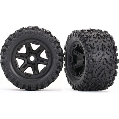 Traxxas Гуми с джанти Tires & wheels, assembled, glued Traxxas Revo 2 (black wheels, Talon EXT tires, foam inserts) TRX8672 (TRX8672)
