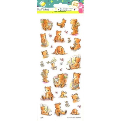 Docrafts samolepky 10 x 23 cm medvídci