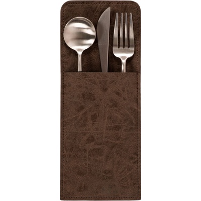 Púzdro obal na príbor Truman – kávové (coffee), 25 × 10 cm