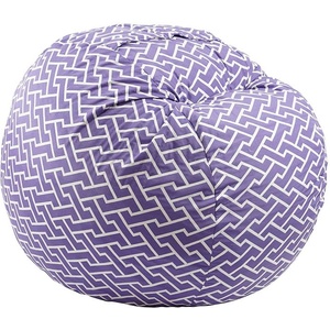 PUFRELAX Барбарон 600л. King Size, Zippity Purple, Перящ се калъф, Пълнеж с микс от мемори пяна и дунапрен, Гама Premium (PUF-M-K-PT-ZIP) - topmall