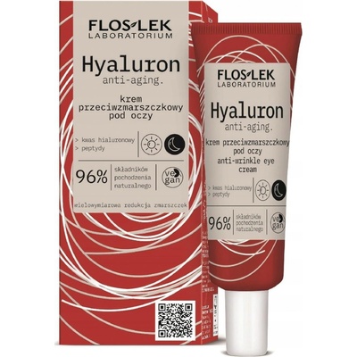 FlosLek Hyaluron protivráskový očný krém 30 ml