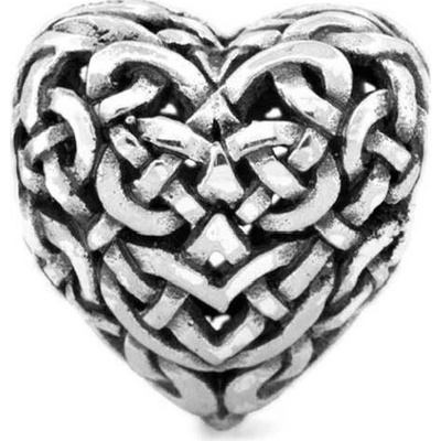 Stříbrný šperk Štít Srdce - Black Raven Beads Ag 925/1000, 2 g