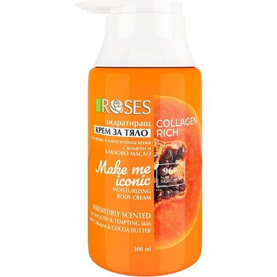 Nature of Agiva Roses Крем за тяло Make Me Iconic, с помпа, 300 ml