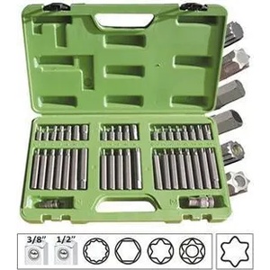JGM Комплект torx, xzn, Шестограми на база 10мм - 42 части ; jbm 50983