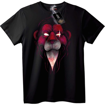 NOONEBRAND Тениска Lion King абстракт - 7XL, Black