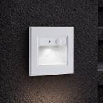 Brilagi - led стълбищно осветително тяло със сензор step light led/1, 5w/230v ip44 бяло (bg4631)