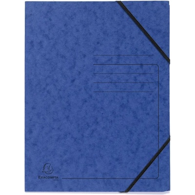 Exacompta Папка, картонена, с ластик, синя (O1070180035)