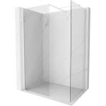 Mexen Kioto-X душ преграда Walk-in 160 x 100 cm, прозрачна 10 mm, бяла - 800-160-202-20-00-100-X (800-160-202-20-00-100-X)