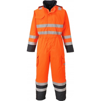 Portwest S775 Bizflame Rain Hi-Vis Multi nehorľavá kombinéza oranžová-navy S