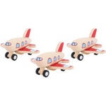 Bigjigs Toys Дървен самолет с навиване 1 бр (BJ993)