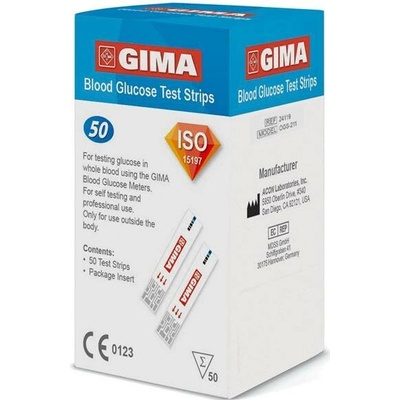 Gima Glukózové proužky pro glukometr 50 ks