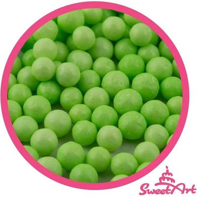 SweetArt cukrové perly světle zelené 7 mm 80 g