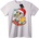 NOONEBRAND Тениска Дядо Коледа Бебе на Скейтборд - 7XL, Black