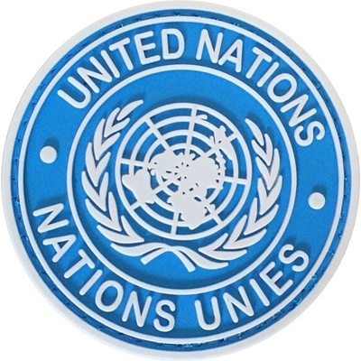 WARAGOD United Nation PVC nášivka, modrá