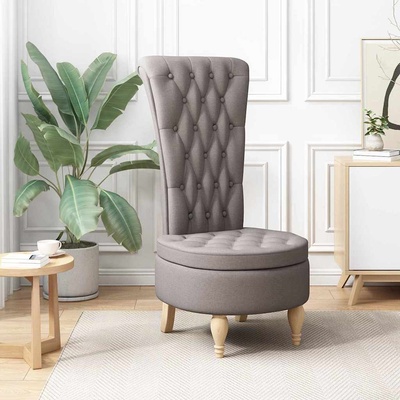 vidaXL Стол с тапицерия Таупе 56, 5 x 70 x 110 см текстил (42020683)