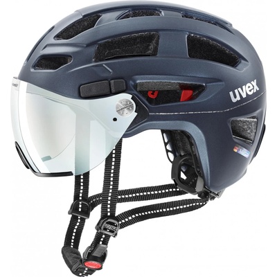 uvex Каска за велосипед Uvex Finale Visor Vario Bike helmet - Deep Space Matt / FM Blue - размер 56-61 cm (851-0856-0312)