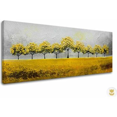 Autorská reprodukcia na plátne STROMY - 95x40 cm