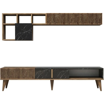 Obývací stěna Milan Walnut and Black