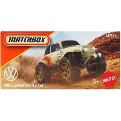 Mattel Matchbox: Малка кола в картонена кутия Volkswagen Beetle 4x4 (JHR61)