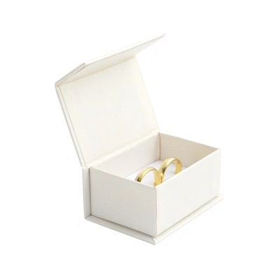 Šperky4U Dárková krabička na snubní prsteny smetanová KR0153-SM – Sleviste.cz