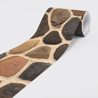 DIMEX ART Самозалепваща нетъкана бордюра каменен облицовъчен материал 15 см x 5 м