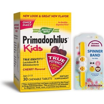 Nature's Way Primadophilus Kids, 30 таблетки, Nature's Way + подарък Репелентна гривна Aroma Defence