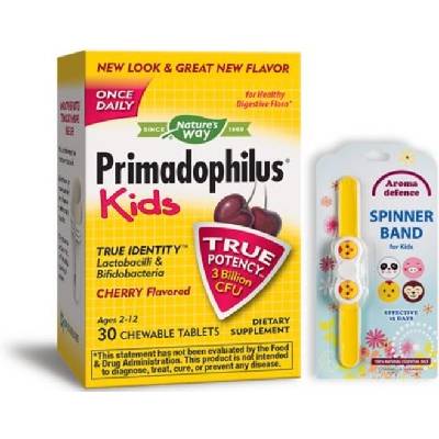 Nature's Way Primadophilus Kids, 30 таблетки, Nature's Way + подарък Репелентна гривна Aroma Defence