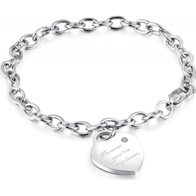 Steel Edge náramok na ruku chirurgická oceľ SEGS866-srdiečko Steel