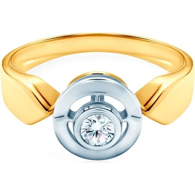 SAVICKI Годежен пръстен Savicki: двуцветно злато, диамант