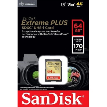 SanDisk SDXC UHS-I U3 64GB SDSDXW2-064G-GNCIN