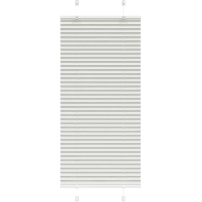 vidaXL Плисирана щора Светло сиво 65x150 cm Ширина на плата 64, 4 cm (4015340)